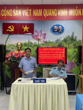 Hội nghị tiếp xúc đối thoại giữa Bí thư Chi bộ - Trưởng ban quản lý - Chủ tịch Công đoàn với Đảng viên, Đoàn viên, viên chức và người lao động năm 2024 Hội nghị tiếp xúc đối thoại giữa Bí thư Chi bộ - Trưởng ban quản lý - Chủ tịch Công đoàn với Đảng viên, Đoàn viên, viên chức và người lao động năm 2024